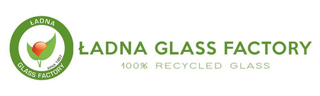 Slender glass vase W-637B optic H:20 cm D:8,5 cm